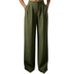 Women's High Waisted Suit Pants with Elastic Back