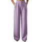 Women's High Waisted Suit Pants with Elastic Back