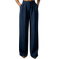 Women's High Waisted Suit Pants with Elastic Back