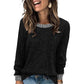 Women's Casual Knit Crewneck Pullover Top