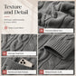 ✨ Cardigan tricotat lung pentru femei, cu glugă și buzunare