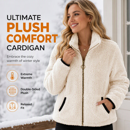 🧥 Jachetă Cardigan Casual pentru Femei cu Fermoar