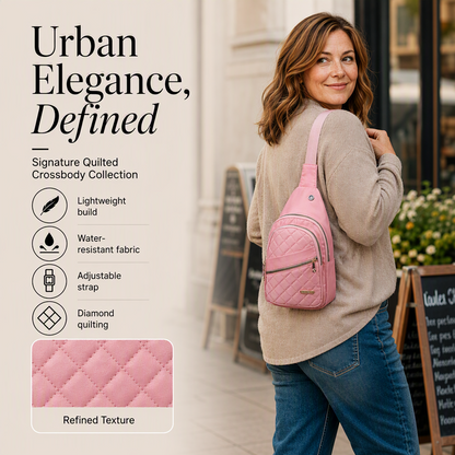 👕 Geantă Crossbody Sling Matlasată Ușoară