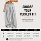 👖 Pantaloni de trening lejeri, cu pliuri și picior larg, pentru femei