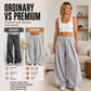 👖 Pantaloni de trening lejeri, cu pliuri și picior larg, pentru femei