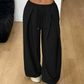 👖 Pantaloni de trening lejeri, cu pliuri și picior larg, pentru femei