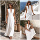 ✨ 👗 Rochie de damă cu decolteu adânc în V și fără mâneci, lungă până la gleznă
