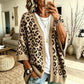 ✨ Cardigan Tricotat pentru Femei, Model Leopard, Elegant