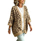 ✨ Cardigan Tricotat pentru Femei, Model Leopard, Elegant