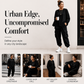 👖 Set pentru femei de zi cu zi, compus dintr-un top cu guler rotund și pantaloni cargo