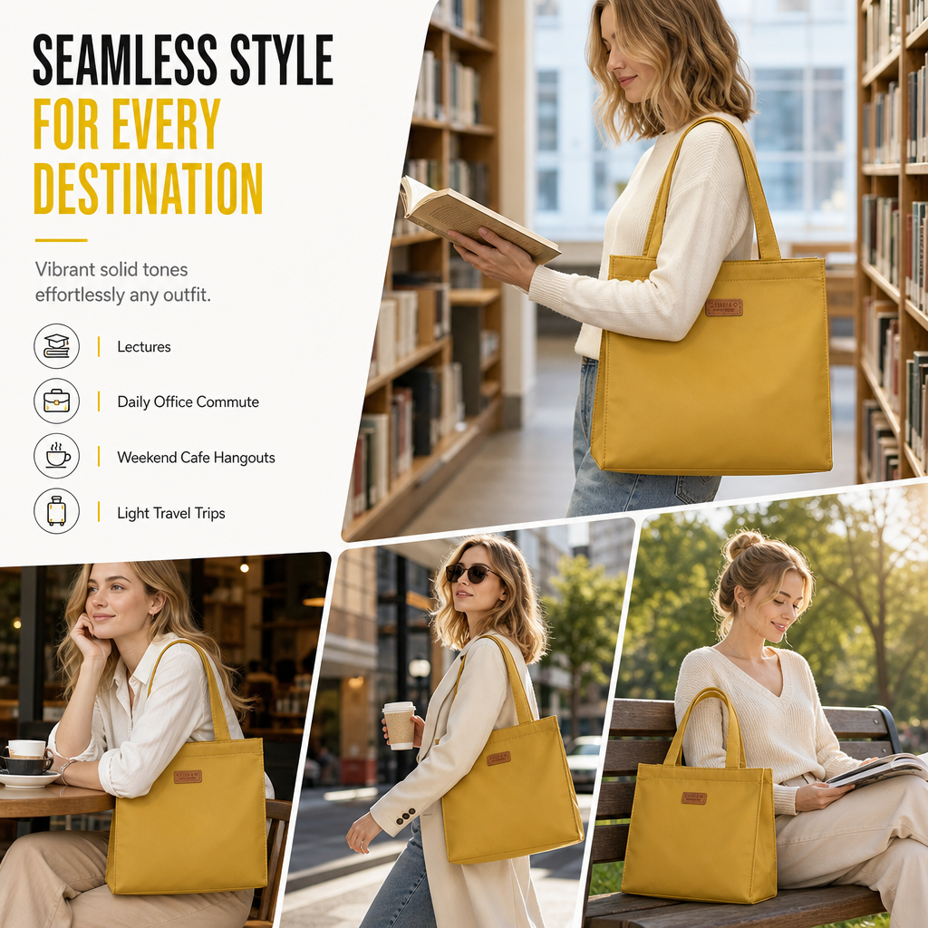 👜 Large Capacity Nylon Casual Tote Bag