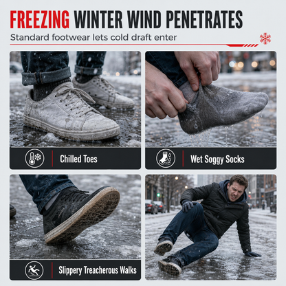 ✈️ Women's High‑Top Winter Snow Boots, Waterproof Non‑Slip Tall Boots with Thick Plush Lining & Thick Sole for Outdoor Snowy Days👢