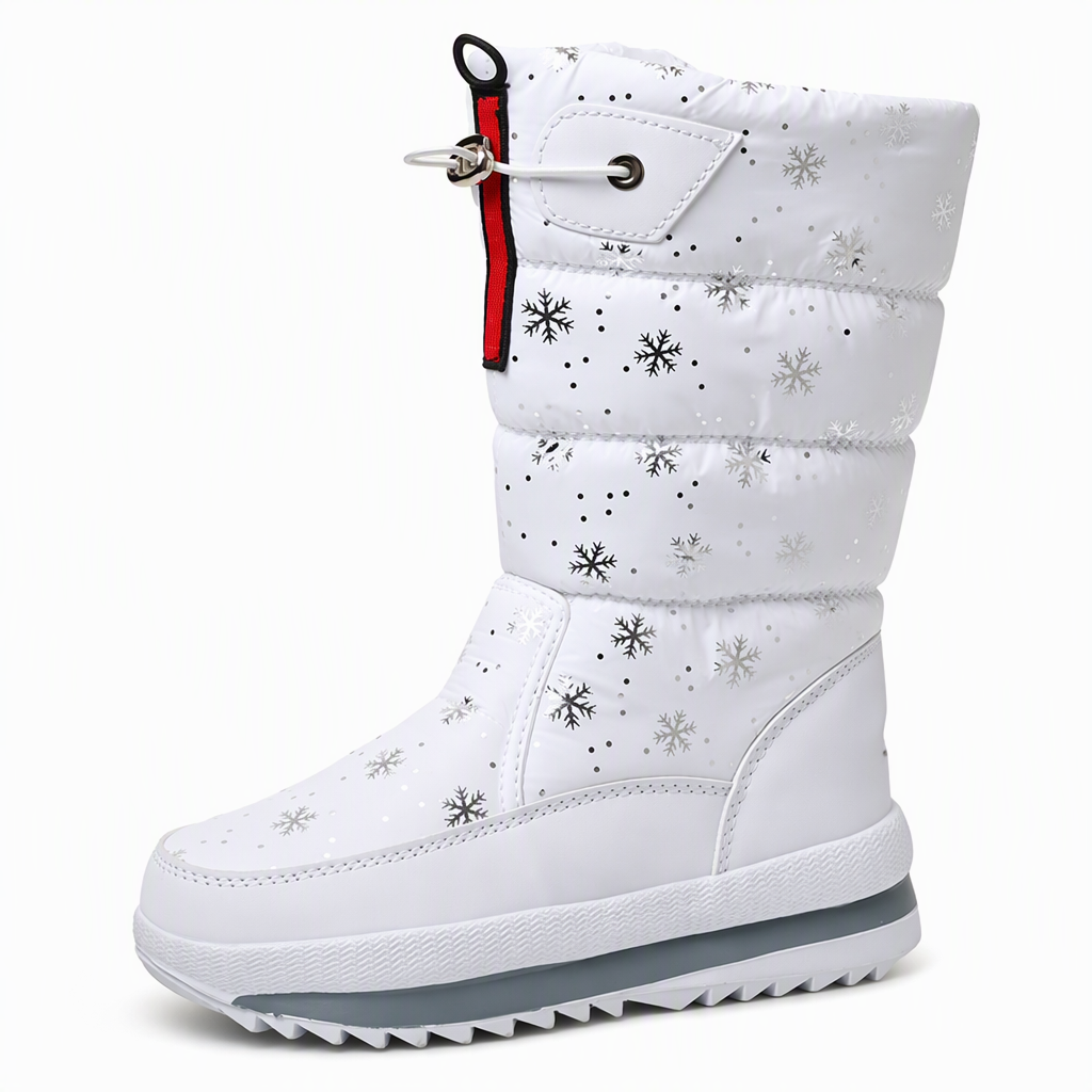 ✈️ Women's High‑Top Winter Snow Boots, Waterproof Non‑Slip Tall Boots with Thick Plush Lining & Thick Sole for Outdoor Snowy Days👢