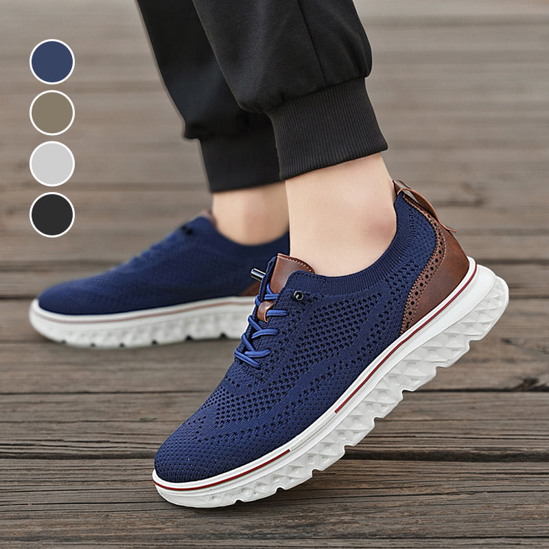 👟 Men’s Breathable Lightweight Knit Patchwork Sneakers