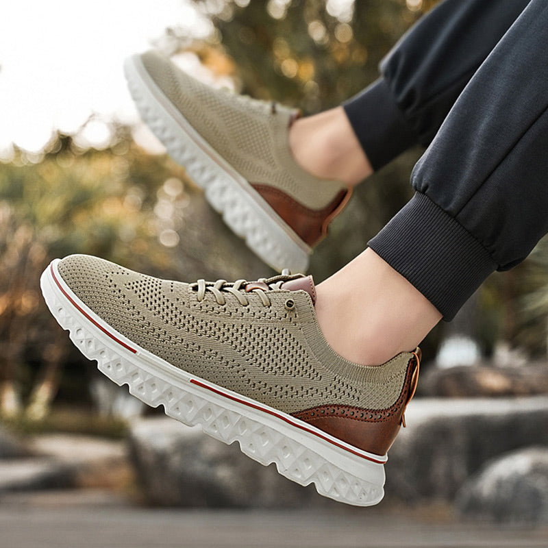 👟 Men’s Breathable Lightweight Knit Patchwork Sneakers