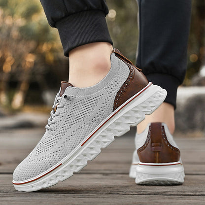 👟 Men’s Breathable Lightweight Knit Patchwork Sneakers