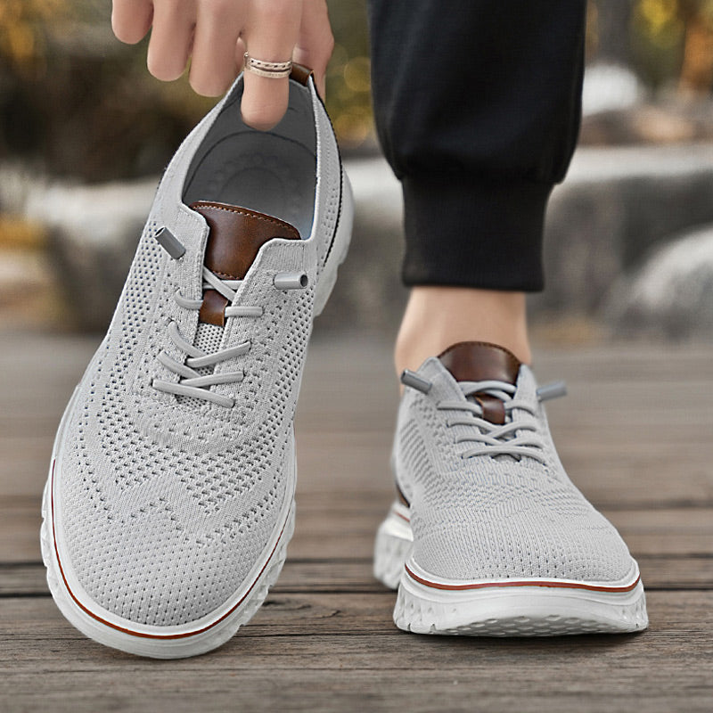 👟 Men’s Breathable Lightweight Knit Patchwork Sneakers