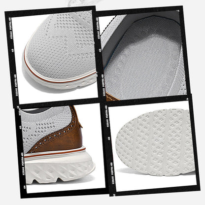 👟 Men’s Breathable Lightweight Knit Patchwork Sneakers