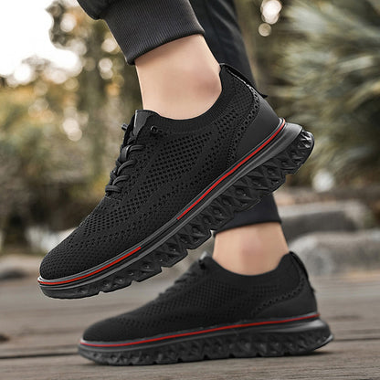 👟 Men’s Breathable Lightweight Knit Patchwork Sneakers
