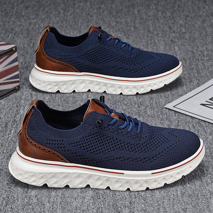 👟 Men’s Breathable Lightweight Knit Patchwork Sneakers