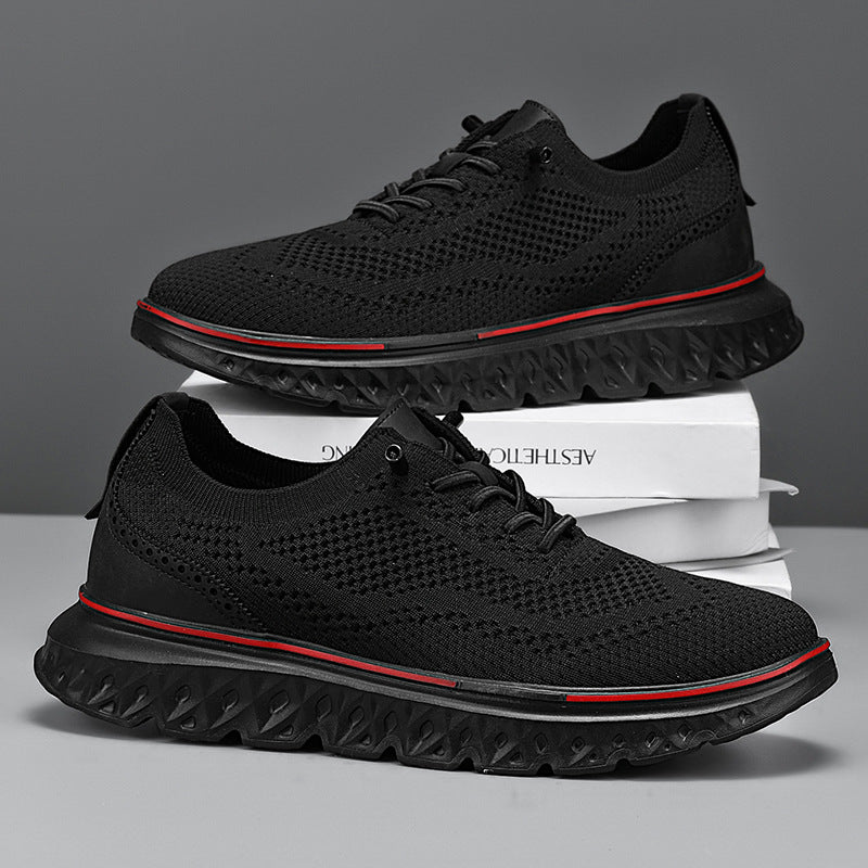 👟 Men’s Breathable Lightweight Knit Patchwork Sneakers
