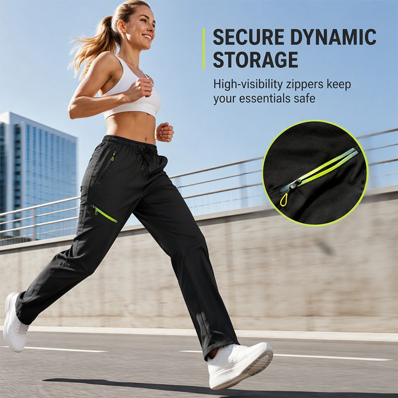 👖 Women's Casual Athletic Pants with Zipper Pockets
