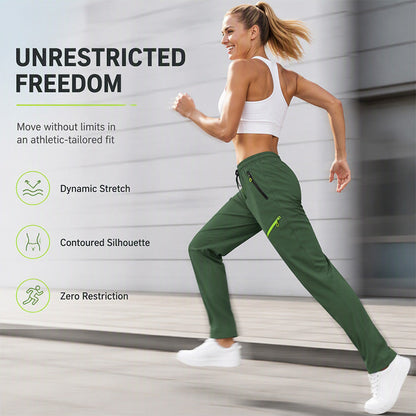 👖 Women's Casual Athletic Pants with Zipper Pockets