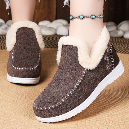 Women's Winter Plush-Lined Snow Boots