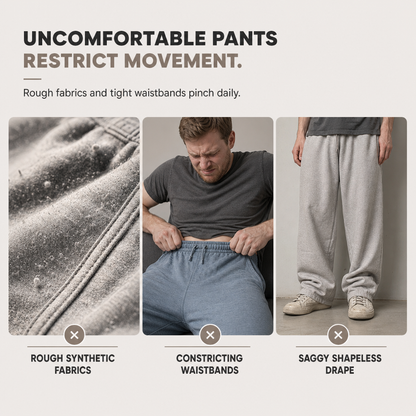 👖 Men's Loose Fit Straight Leg Sweatpants Thick Casual Wide Leg Sports Pants for Autumn and Winter