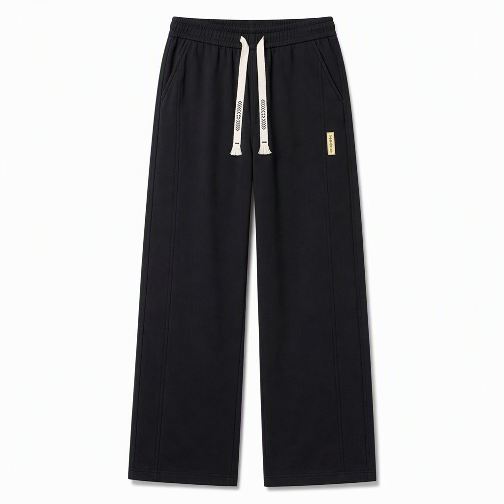 👖 Men's Loose Fit Straight Leg Sweatpants Thick Casual Wide Leg Sports Pants for Autumn and Winter