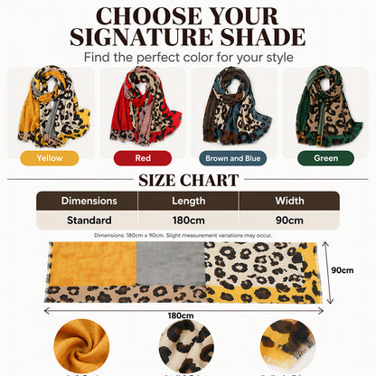 🧣 Versatile Lightweight Leopard Print Shawl Scarf