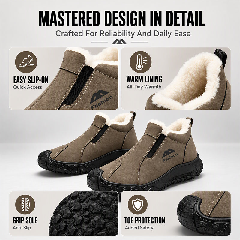 👕 Men's Winter Plush-Lined Walking Shoes