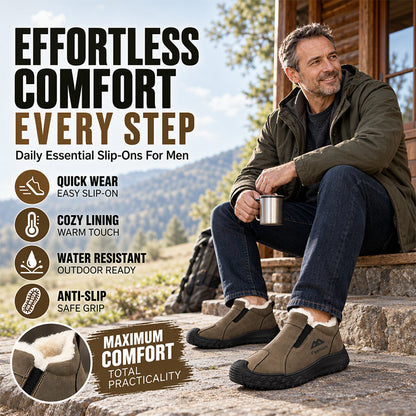 👕 Men's Winter Plush-Lined Walking Shoes