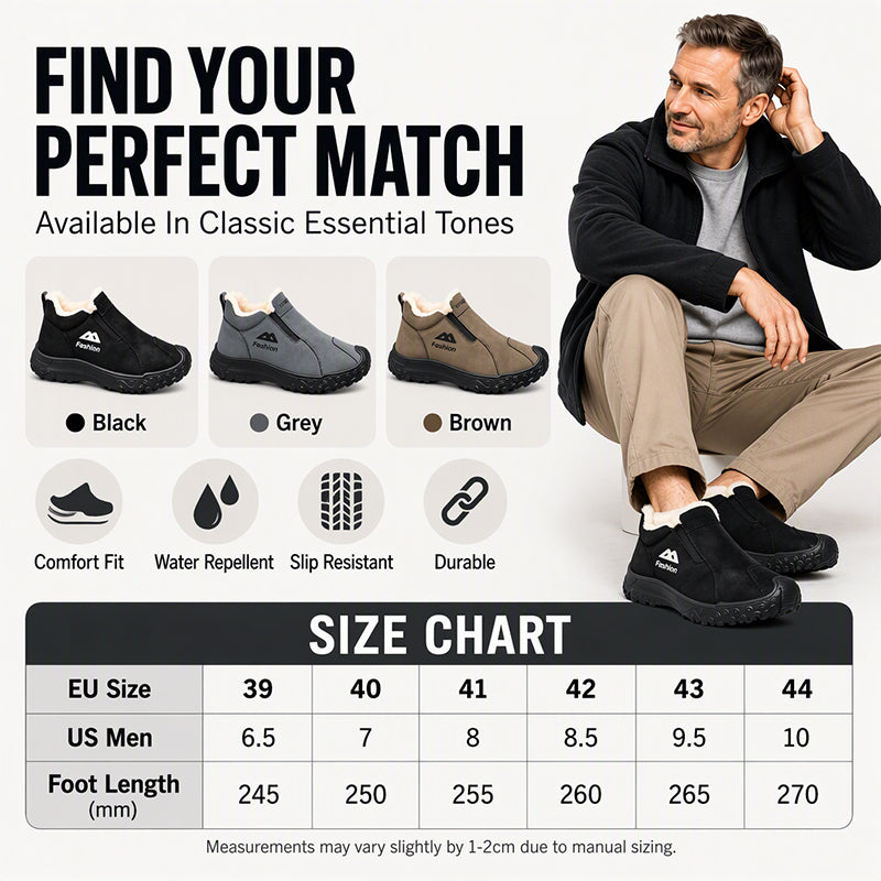 👕 Men's Winter Plush-Lined Walking Shoes