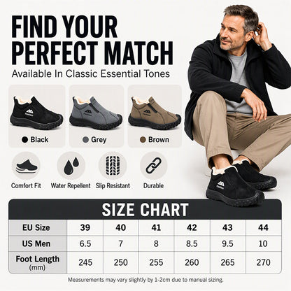 👕 Men's Winter Plush-Lined Walking Shoes