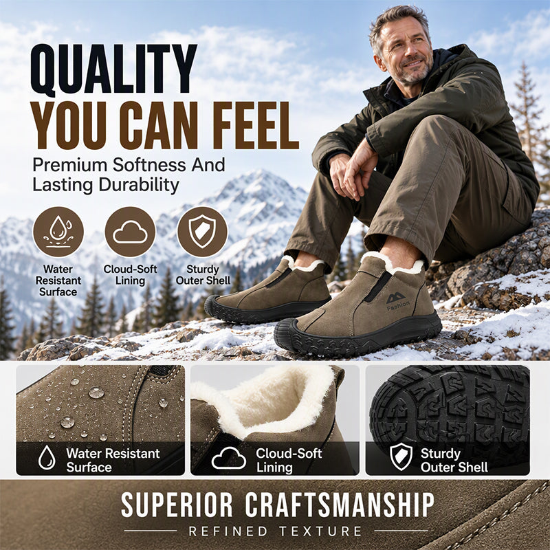 👕 Men's Winter Plush-Lined Walking Shoes
