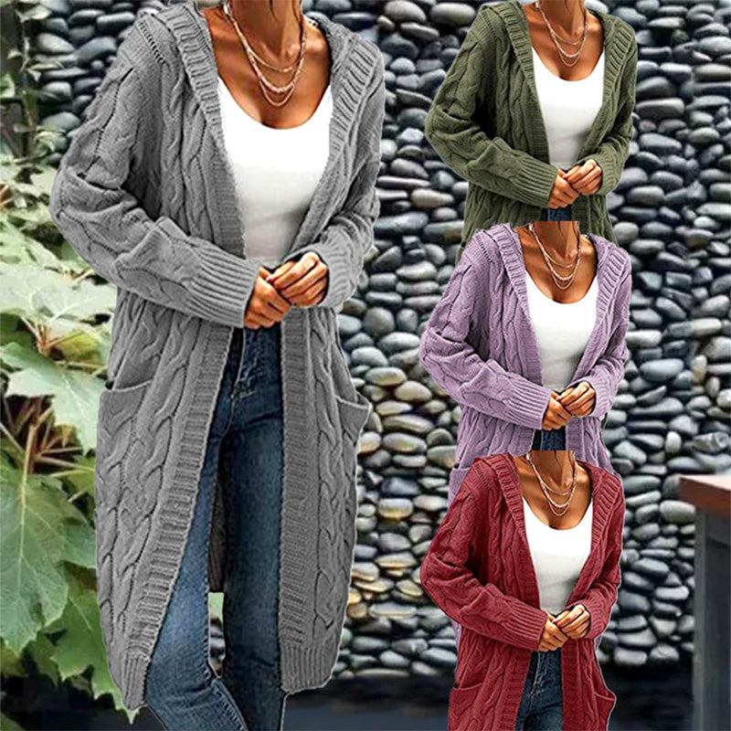 🧥 Gift Choice -Women's Long Knit Cardigan Coat