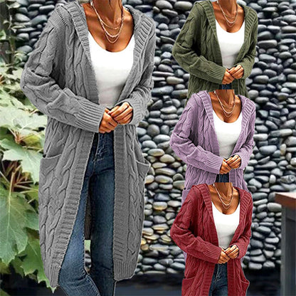 🧥 Gift Choice -Women's Long Knit Cardigan Coat