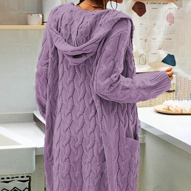 🧥 Gift Choice -Women's Long Knit Cardigan Coat