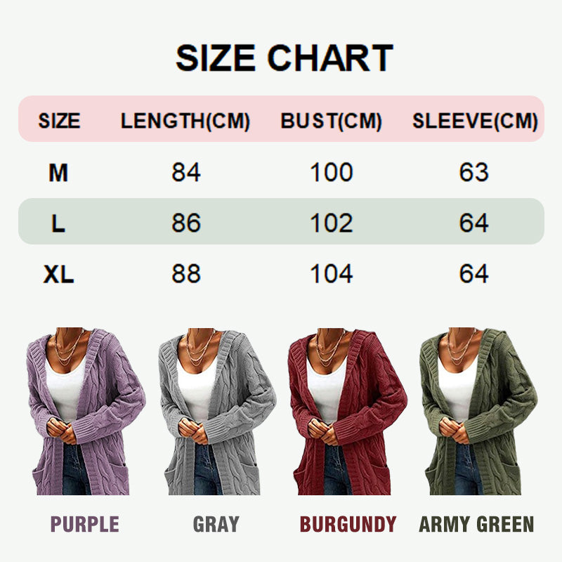 🧥 Gift Choice -Women's Long Knit Cardigan Coat