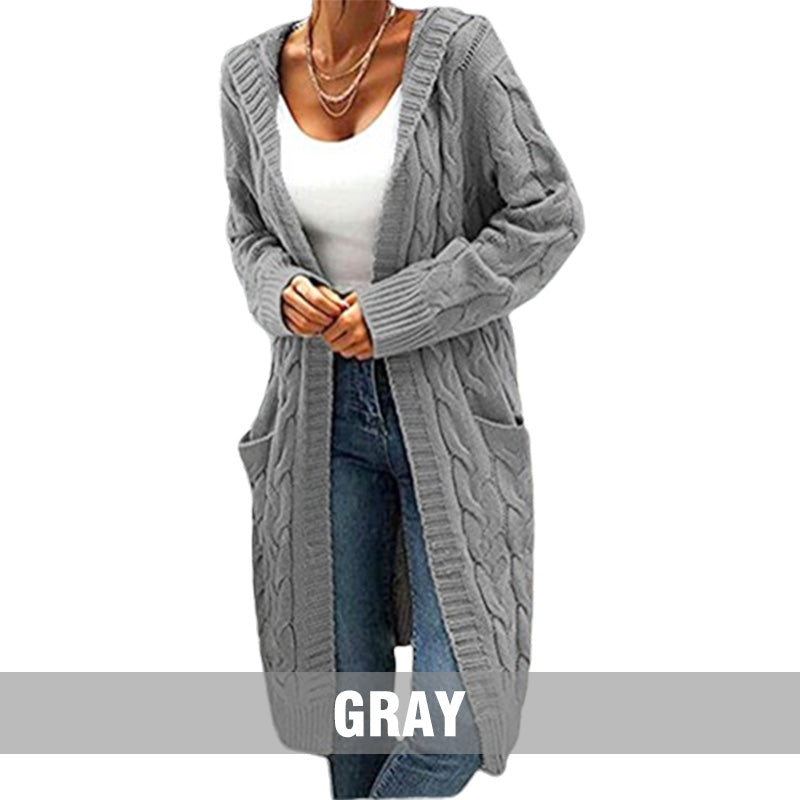 🧥 Gift Choice -Women's Long Knit Cardigan Coat