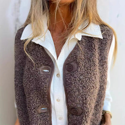 🩳 Women's Fall Button Down Short Warm Vest