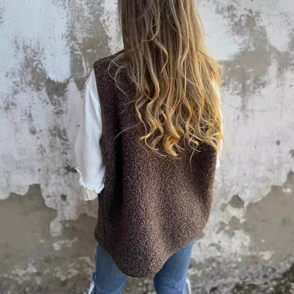 🩳 Women's Fall Button Down Short Warm Vest