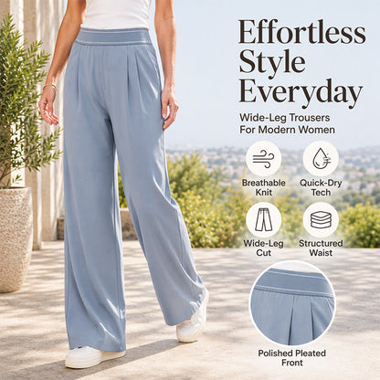 👖 Women's Lightweight High-Waist Wide-Leg Pants