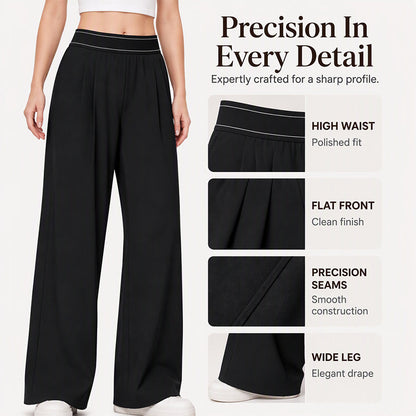 👖 Women's Lightweight High-Waist Wide-Leg Pants