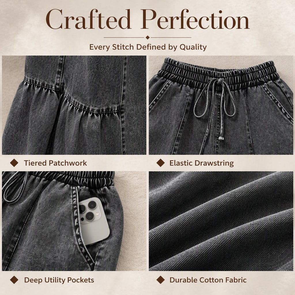👖 Women's High Waist Wide Leg Denim Pants