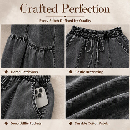 👖 Women's High Waist Wide Leg Denim Pants