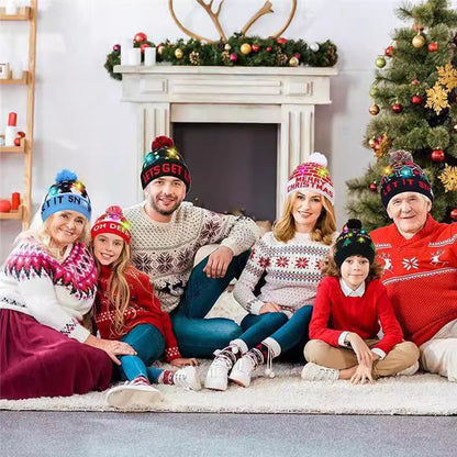 🧢 LED Knitted Christmas Hat