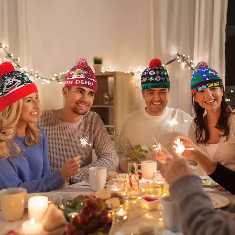 🧢 LED Knitted Christmas Hat