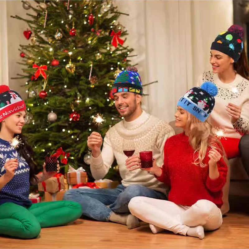 🧢 LED Knitted Christmas Hat